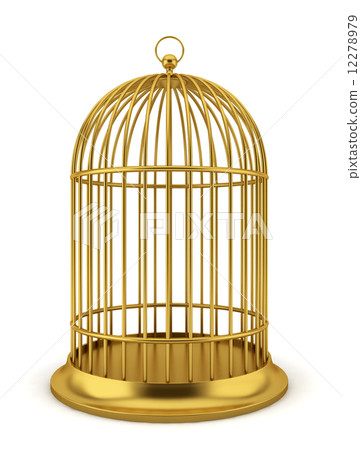 Golden bird cage Golden bird cage 12278979