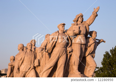 Revolutionary statues at Tiananmen Square in Beijing, China 12280950