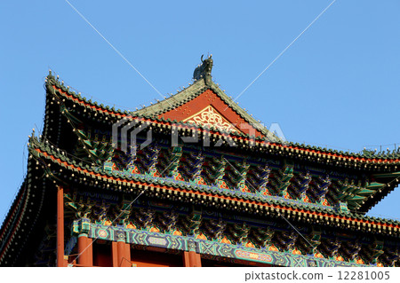 Zhengyangmen Gate (Qianmen). This famous gate is located at the south of Tiananmen Square in Beijing Zhengyangmen Gate (Qianmen). This famous gate is located at the south of Tiananmen Square in Beijing 12281005