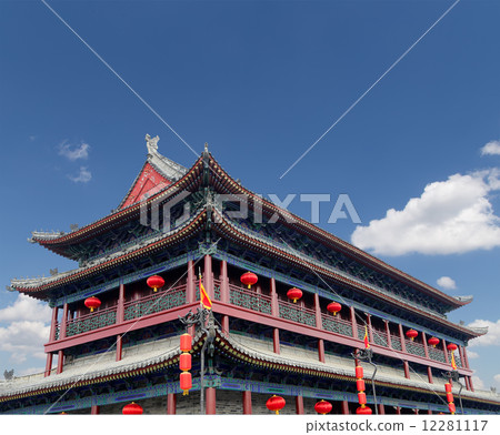 Fortifications of Xian (Sian, Xi'an) an ancient capital of China 12281117