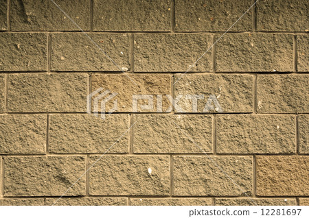 The wall of the large rectangular stones as background tinted se 12281697
