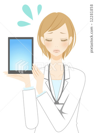 Tablet impatient business woman 12281858