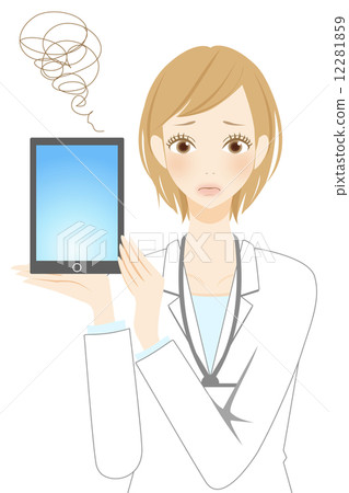 Tablet troubled business woman 12281859