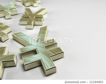 Japanese yen symbol Japanese yen symbol 12284901
