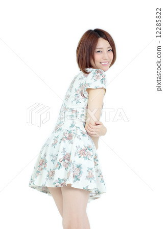 Young woman one piece Young woman one piece 12285822