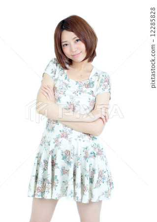 Young woman one piece 12285828