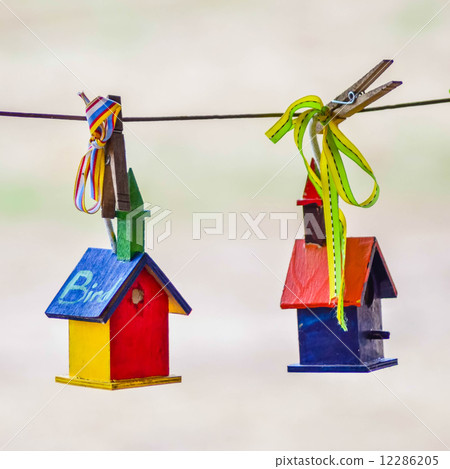 little colorful bird houses little colorful bird houses 12286205