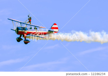 action in the sky during an airshow action in the sky during an airshow 12286234