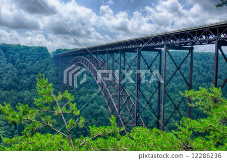 West Virginia's New River Gorge bridge carrying US 19 over the g West Virginia's New River Gorge bridge carrying US 19 over the g 12286236