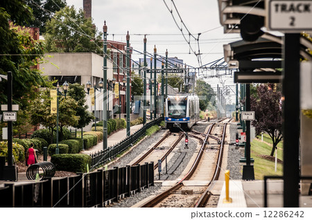 charlotte north carolina light rail transportation moving system 12286242