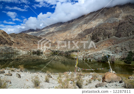 Sacred lake in Himalayas 12287811