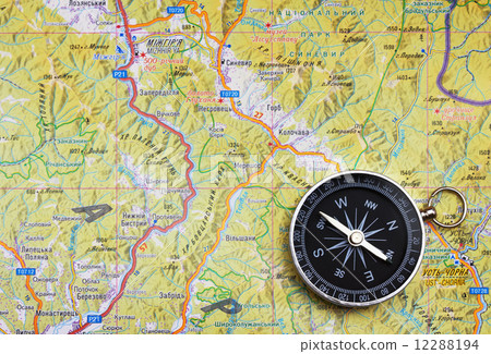 Compass on map 12288194