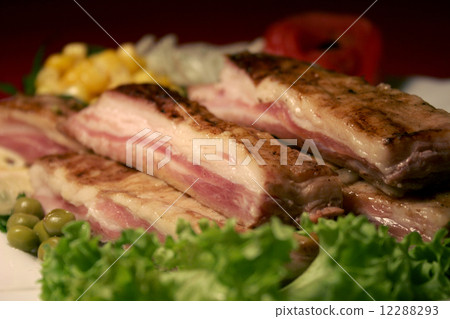Meat on the plate Meat on the plate 12288293