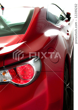 Bright red sports car [rear] 12289282