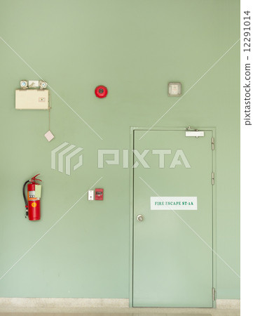 Fire escape door ,Fire Extinguisher, Fire alarm Fire escape door ,Fire Extinguisher, Fire alarm 12291014