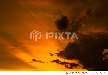 sunset sky with cloud sunset sky with cloud 12291514