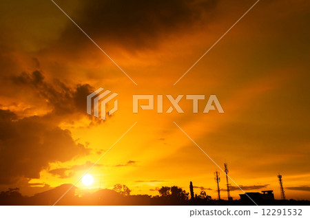 sunset sky with cloud sunset sky with cloud 12291532