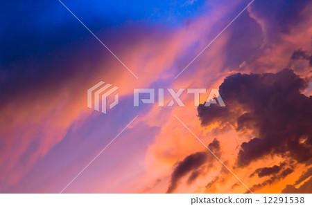 sunset sky with cloud 12291538