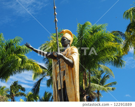 夏威夷夏威夷島Kamehameha大雕像 夏威夷夏威夷島Kamehameha大雕像 12291889