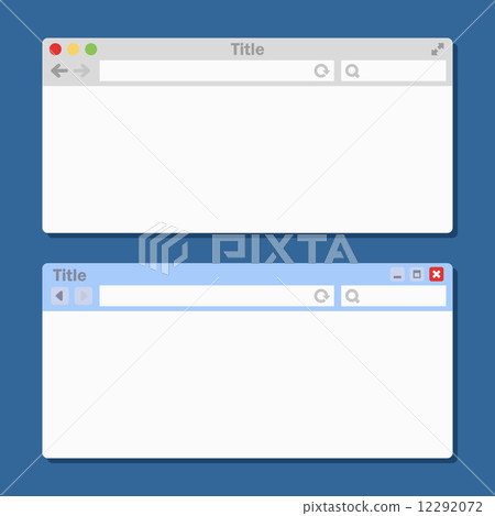 Two Different Blank Browser Windows. Vector Two Different Blank Browser Windows. Vector 12292072