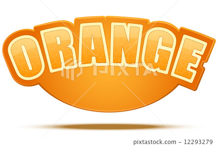 圖庫插圖: label for orange juice or fruits.