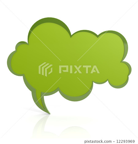 Green speech bubble - Stock Illustration [12293969] - PIXTA