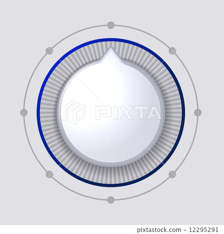 Volume Control Dial White Button Vector Volume Control Dial White Button Vector 12295291