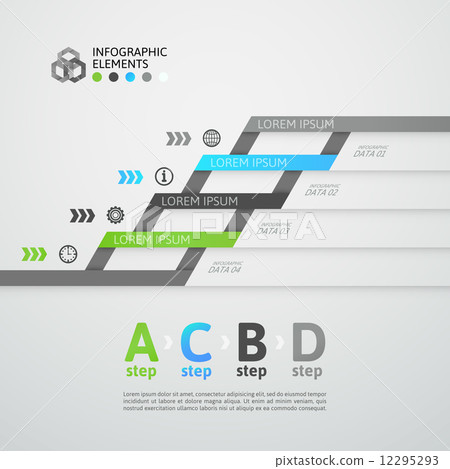 Modern business step origami style options banner Modern business step origami style options banner 12295293