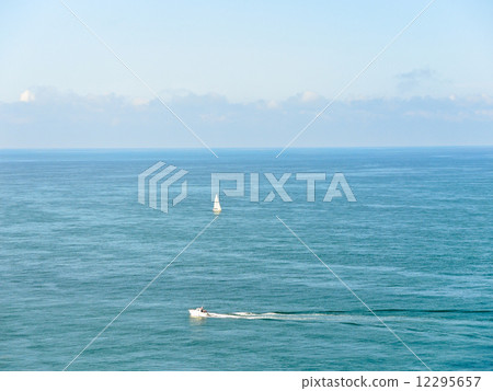 view of english channel near cote d'albatre coast 12295657