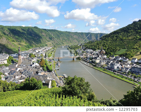 Moselle river and Cochem town in Germany 12295703