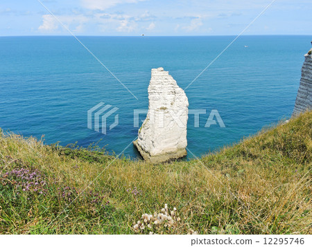 english channel near beach of Etretat 12295746