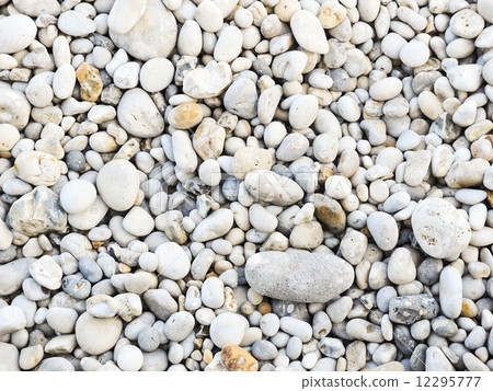 stone pebble on beach of Etretat 12295777