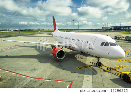 Commercial airplane at the airport 12296215