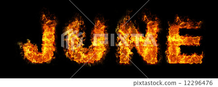 June text on fire June text on fire 12296476