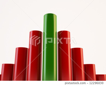 3d business concept in bar form - Stock Illustration [12296830] - PIXTA