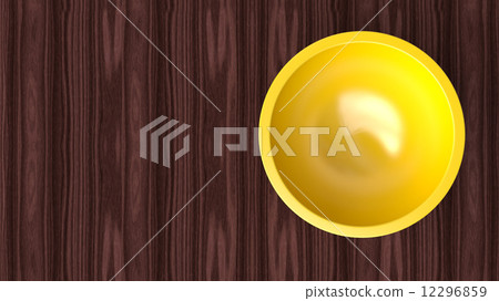 empty salad yellow bowl on wooden table empty salad yellow bowl on wooden table 12296859
