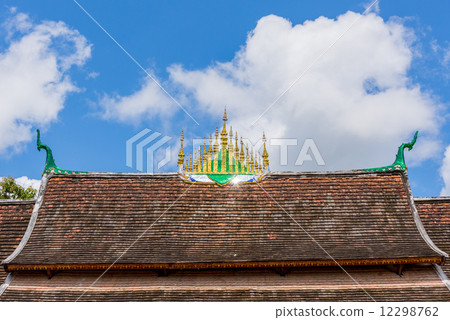 Art Roof of Wat Xieng Thong in Luang Prabang, Luang Prabang, Lao 12298762