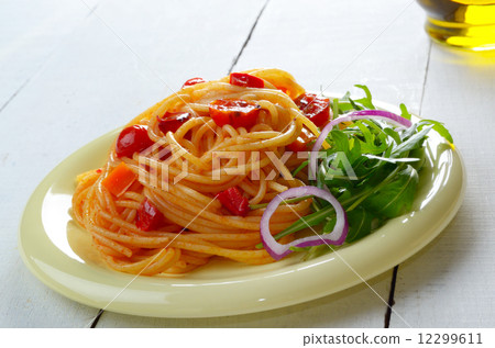 Spaghetti marinara pasta dish 12299611
