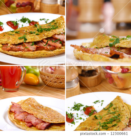Omelet with bacon Omelet with bacon 12300661