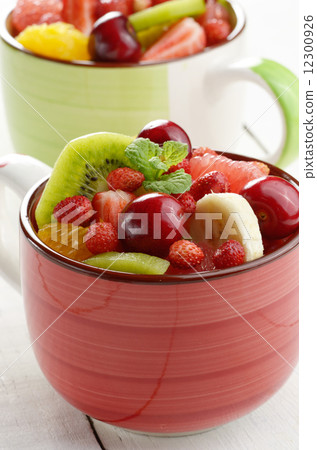 Cups with fruits 12300926