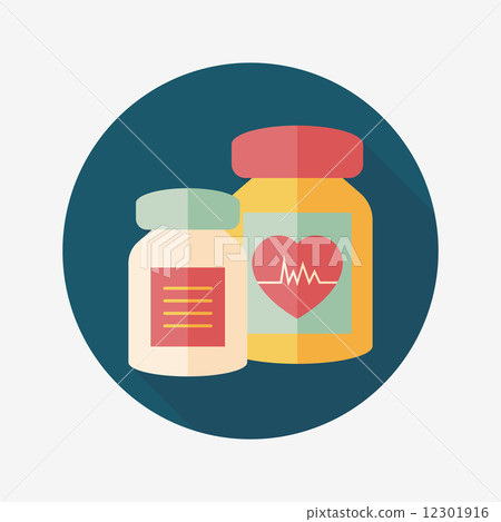 supplements drug flat icon with long shadow,eps10 supplements drug flat icon with long shadow,eps10 12301916