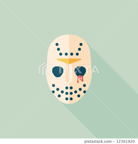 Halloween mask flat icon with long shadow,eps10 Halloween mask flat icon with long shadow,eps10 12301920