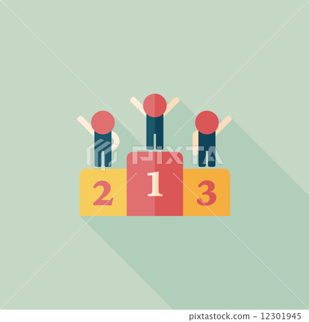 winner podium flat icon with long shadow,eps10 winner podium flat icon with long shadow,eps10 12301945