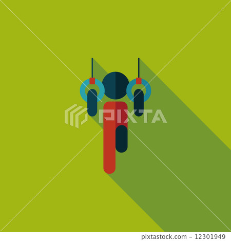 Boy hanging horizontal bar flat icon with long shadow,eps10 12301949