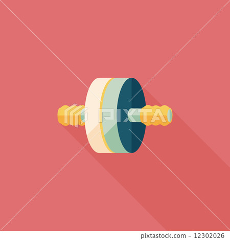 exercise roller flat icon with long shadow,eps10 exercise roller flat icon with long shadow,eps10 12302026