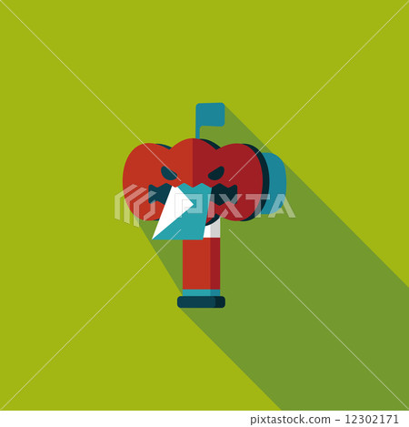 mail box flat icon with long shadow,eps10 mail box flat icon with long shadow,eps10 12302171