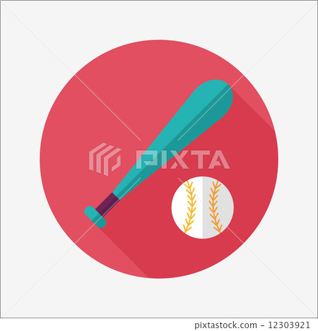 baseball flat icon with long shadow,eps10 baseball flat icon with long shadow,eps10 12303921