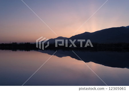 Sunset on the Issyk-Kul Sunset on the Issyk-Kul 12305061