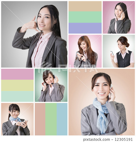 business woman talk 12305191