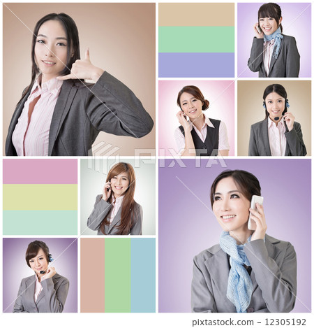 business woman talk 12305192